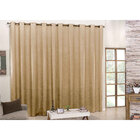 Cortina De Cetim Amassadinho Para Sala Avelã 4m X 2,70m Avelã