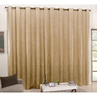 Cortina De Cetim Amassadinho Para Sala Avelã 4m X 2,70m Avelã