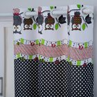 Cortina De Cozinha Estampada Coruja Poá - 125x200cm