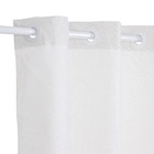 Cortina de Cozinha Hidrorepelente Panamá Lisa Off-White 2,40x1,22m