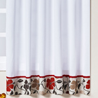 Cortina De Cozinha Jade Floral Vermelho 2 00m X 1 40m