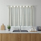 Cortina de Cozinha Natural com Alças Natural 2,60x1,50m