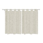 Cortina de Cozinha Natural com Alças Natural 2,60x1,50m