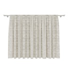 Cortina de Cozinha Natural com Passa Varão Linho 1,40x1,20m