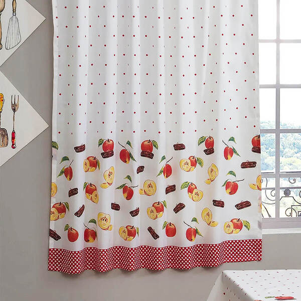 Cortina De Cozinha Realce Casa Alegre 2 0 X 1 4 - Sultan Maca