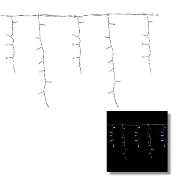 Cortina De Led 100 Lâmpadas Branca 220v 8 Funções 2,5m - Tuut