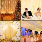 Cortina De Led Decoração Com Controle Natal