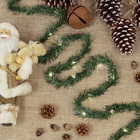 Cortina de LED para Árvore Plástico Marrom 60x25cm Cromus