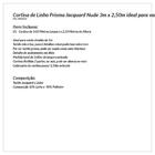 Cortina De Linho Jacquard Nude 3m X 2,50m Ideal Para Varão De