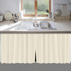 Cortina De Pia Cozinha Preto Pvc Decoração- 1,38x80 - Bege