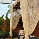 Cortina De Porta Em Macramê Artesanal Estilo Vintage Moderno