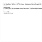 Cortina De Quarto 4,00m X 2,70m Tecido Capri - Ideal Para Var