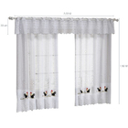 Cortina De Renda Bandô 30cm Cozinha 2mx1,50m Interlar Branca