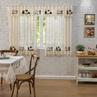 Cortina de Renda Cozinha Grãos de Café 2,80m x 1,50m x 30cm M