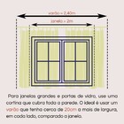 Cortina de Renda Cozinha Grãos de Café 2,80m x 1,50m x 30cm M