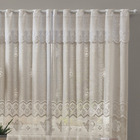 Cortina de Renda Lisa Bule 2,20m x 1,20m x 30cm Marfim