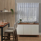 Cortina de Renda Lisa Bule 2,80m x 1,20m x 30cm Branca