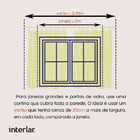 Cortina de Renda para Cozinha Arabesco Lisa 2,80m x 1,50m x 3