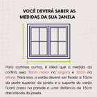 Cortina de Renda para Cozinha Cascata Lisa Bule 3m x 1m Marrom