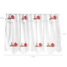 Cortina De Renda Para Cozinha Com Bandô 2,2x1,2m Estampa De C