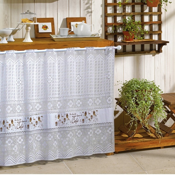 Cortina De Renda Para Pia 2.00m X 80cm Bom