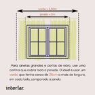 Cortina de Renda Sala e Quarto Forro Olímpia 3x1,80m Branca