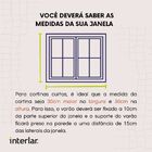 Cortina de Renda Sala e Quarto Forro Olímpia 3x1,80m Branca