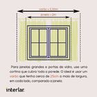 Cortina de Renda Sala e Quarto Olímpia 3,5m x 2,20m Marfim