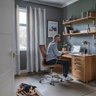 Cortina de Renda Sala e Quarto Olímpia 3,5m x 2,20m Prata