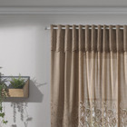 Cortina de Renda Tulipinhas 2,80m x 1,20m x 30cm Marrom
