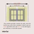 Cortina de Renda Tulipinhas 2,80m x 1,50m x 30cm Marfim