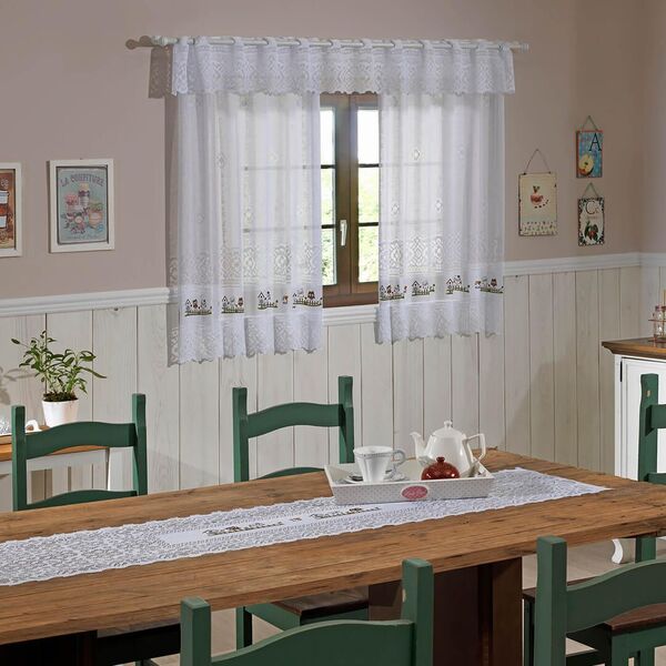 Cortina De Renda - Valência - Corujinha - 2 00m X 1 20m - P/