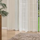 Cortina De Sala Ou Quarto 3m X 2,50m Grécia Com Voal Xadrez 3