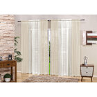 Cortina De Sala Ou Quarto 3m X 2,50m Grécia Com Voal Xadrez 3