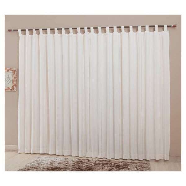Cortina De Sala Quarto Com Passante Para Janela 220x180cm Alg