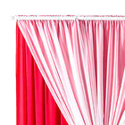 Cortina De Sala Vermelha Lisa 3m X 2,80m De Altura Ideal Para