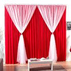 Cortina De Sala Vermelha Lisa 3m X 2,80m De Altura Ideal Para