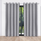 Cortina De Tecido Jacquard Cinza 2,20x2,70m Floratta