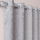 Cortina De Tecido Jacquard Cinza 2,20x2,70m Floratta