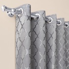 Cortina De Tecido Jacquard Cinza 2,40x2,70m Caribe