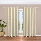 Cortina De Tecido Jacquard Marfim 1,80x 2,70m Caribe