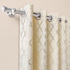 Cortina De Tecido Jacquard Marfim 2,40x2,70m Caribe