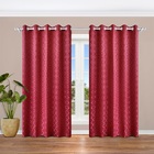 Cortina De Tecido Jacquard Marsala 1,80x 2,70m Caribe