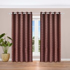 Cortina De Tecido Jacquard Tabaco 2,20x2,70m Caribe