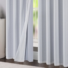 Cortina De Tecido Voil Semi Blackout Boston Branco 2,60x2,30m