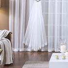 Cortina De Voal Branca 2m X 1,70m Para Varão Simples