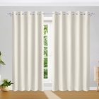 Cortina De Voil Bege Com Forro Corta-luz 2,40m X 2,70m