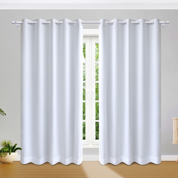 Cortina De Voil Branco Com Forro Corta-luz 1,80m X 2,70m