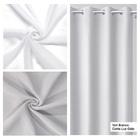 Cortina De Voil Branco Com Forro Corta-luz 2,40m X 2,70m