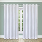 Cortina De Voil Com Blackout Pvc Branco 1,80mx2,80m Texas